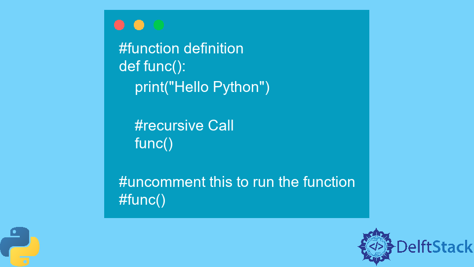 Fix Python Recursionerror: Maximum Recursion Depth Exceeded In Comparison  Error | Delft Stack