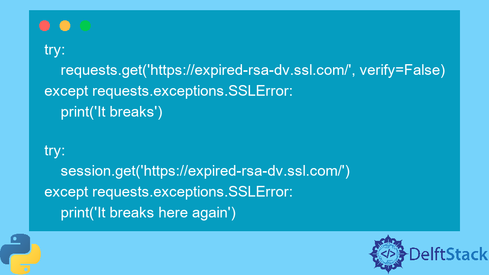 Ignore SSL Security Certificate Check in Python Requests