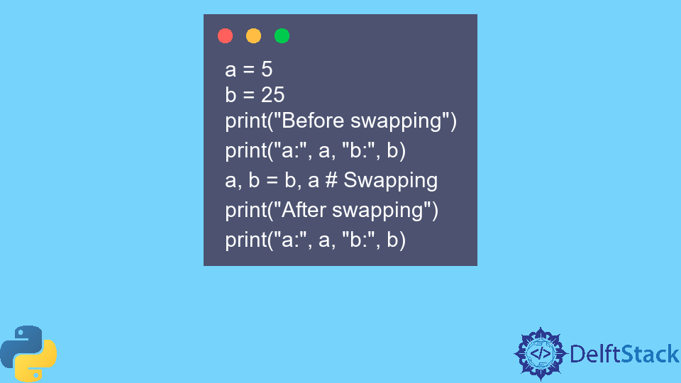 Swap Two Values in Python