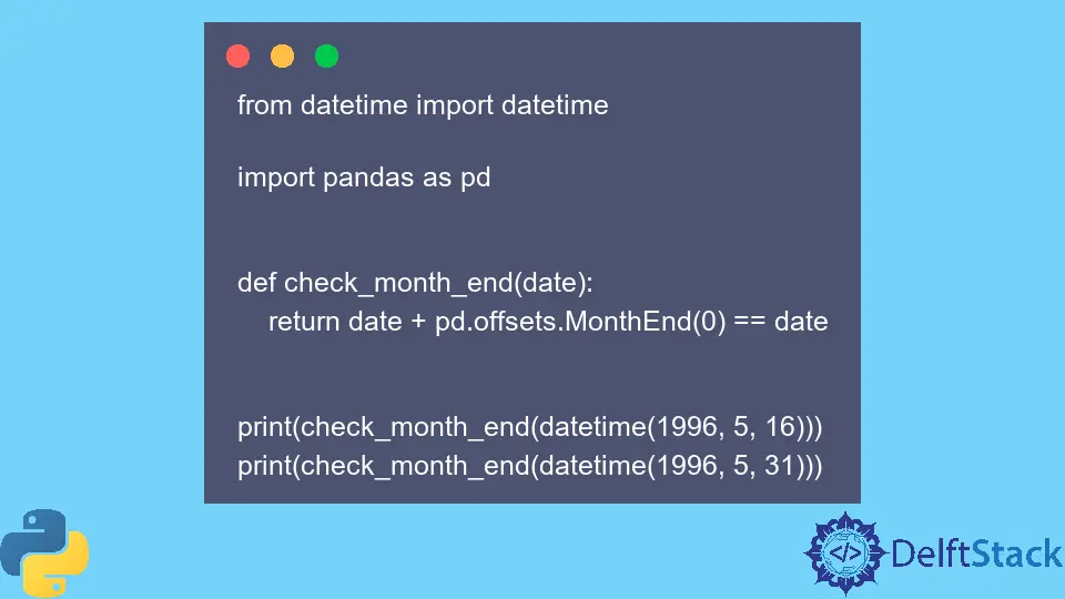 Encuentra el último día del mes usando Python