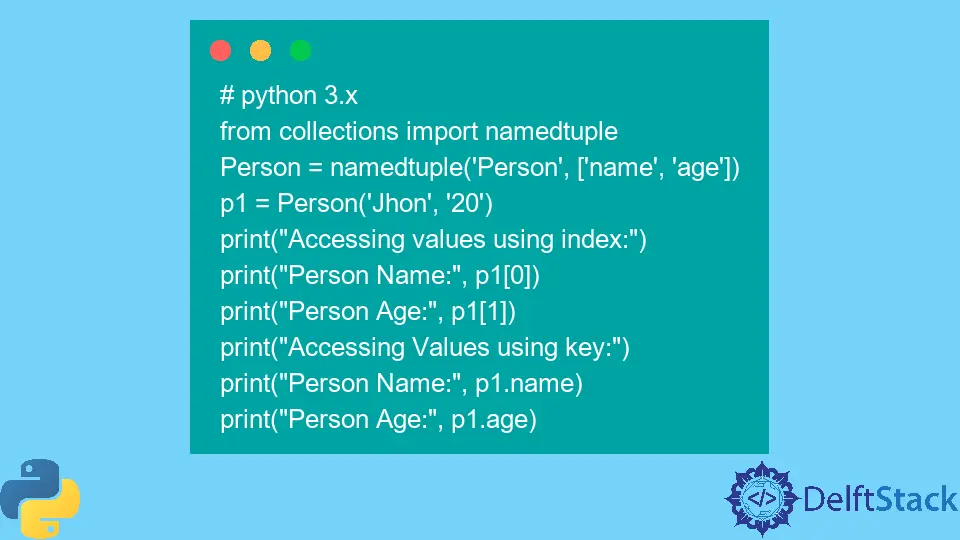 Tupla nombrada en Python