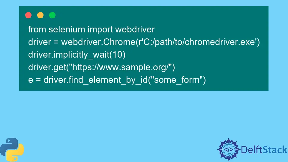 Espera implícita con Selenium en Python