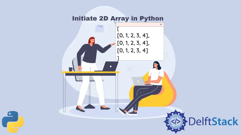 Wie man ein 2D-Array in Python initiiert