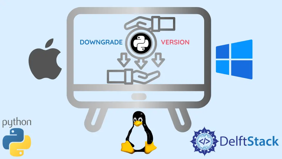 Downgrade der Python-Version