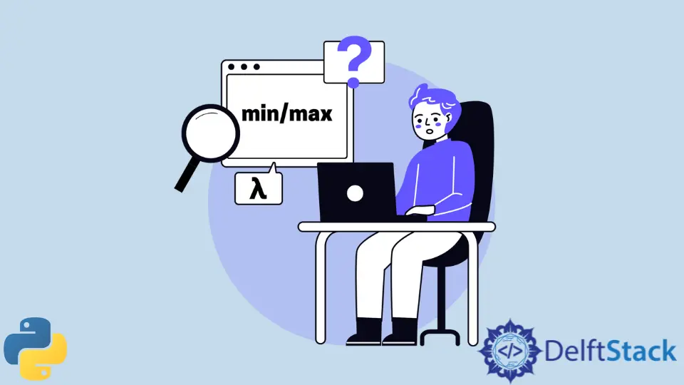 Maximal- und Minimalwert mit Lambda-Ausdruck finden in Python
