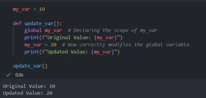 python try finally local variable referenced before assignment