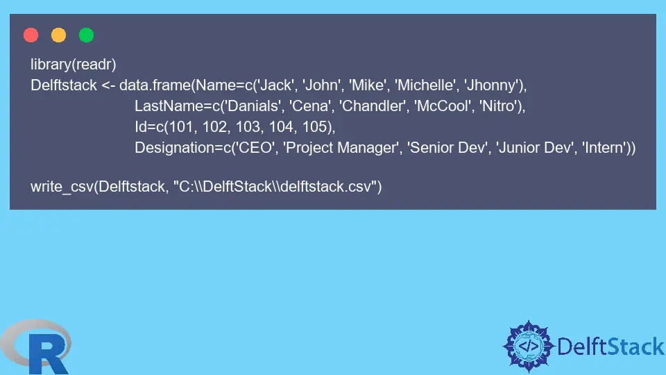 Exportar marco de datos a CSV en R