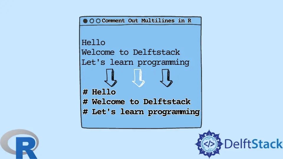 Commenta le multilinee in R