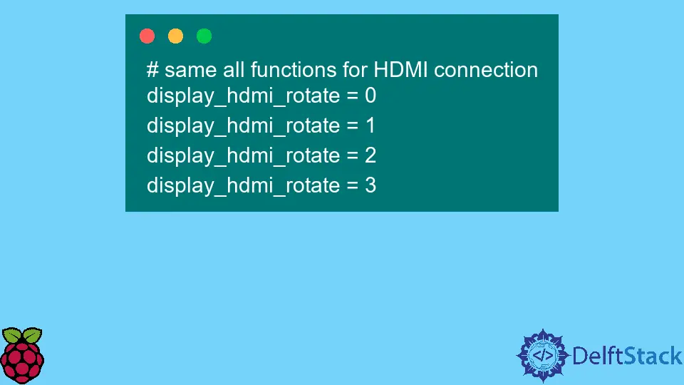 Drehen Sie das Raspberry Pi-Display