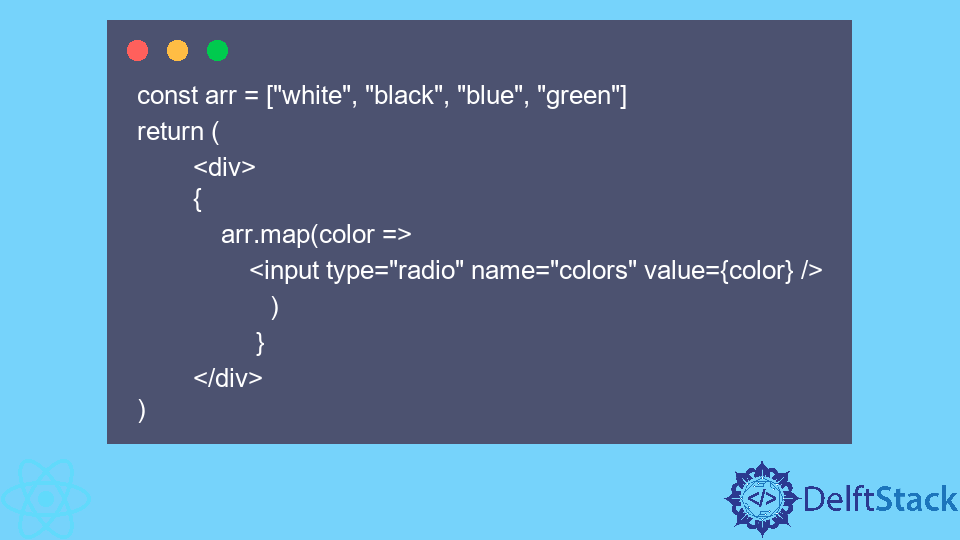 Radio Button in React | Delft Stack