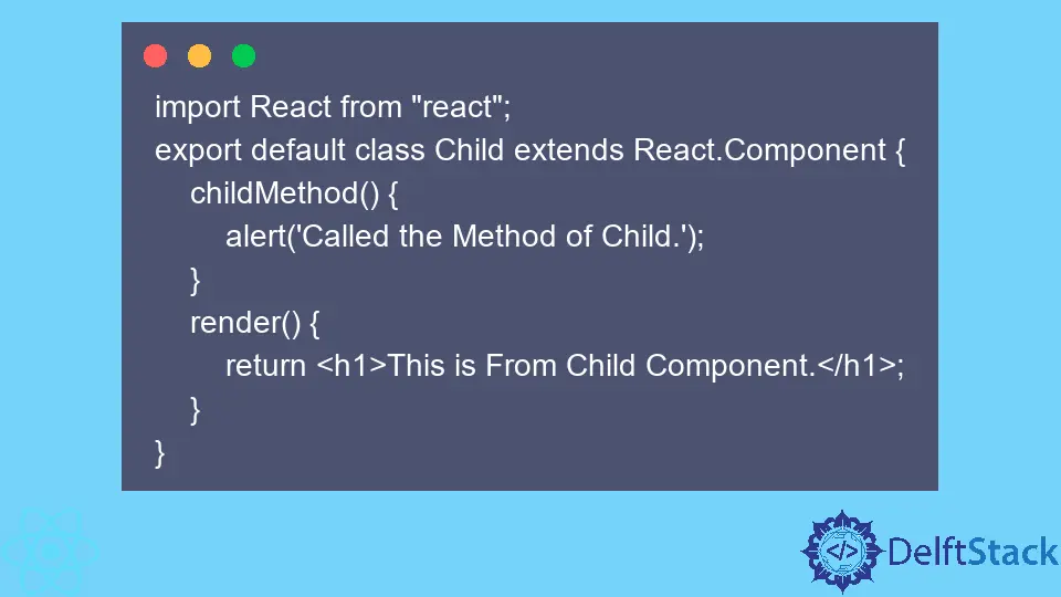 Llame a la función secundaria desde el componente principal en React