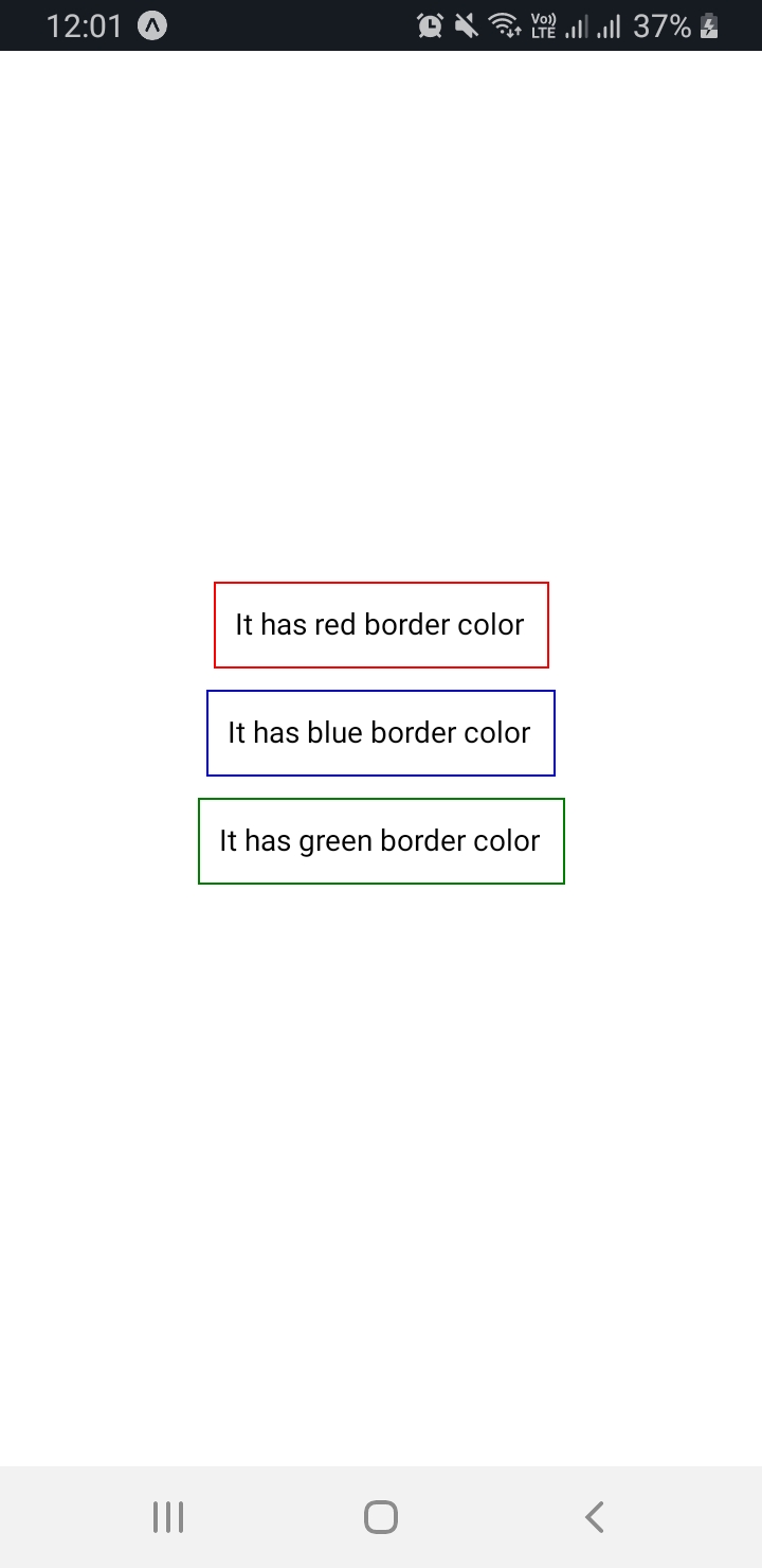 Set the Border Color in React-Native | Delft Stack