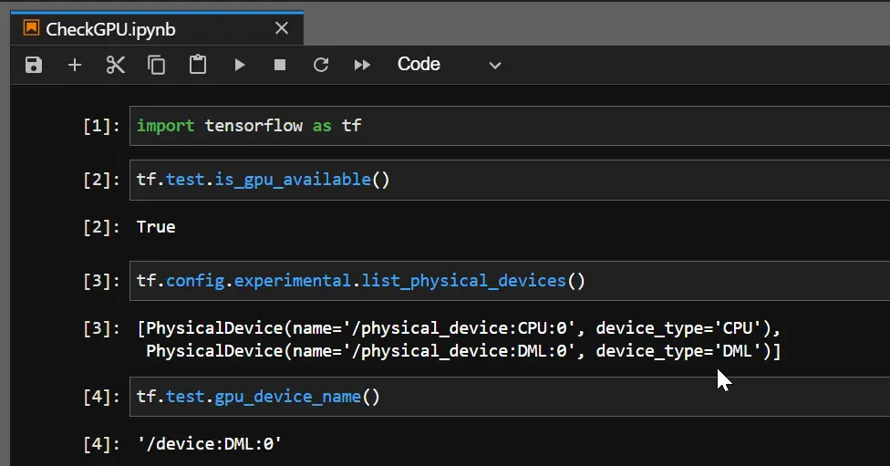 TensorFlow が GPU を使用しているかどうかを確認する