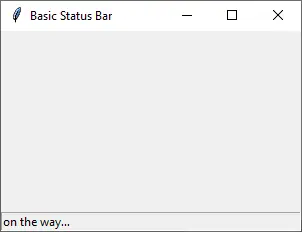 Tkinter Tutorial - Barra de status